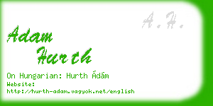 adam hurth business card
